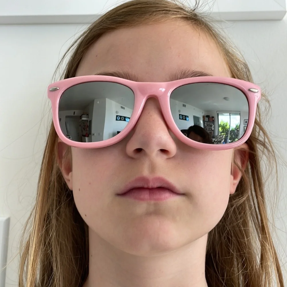 NWOT Pink Rivbos Kids Sunglasses